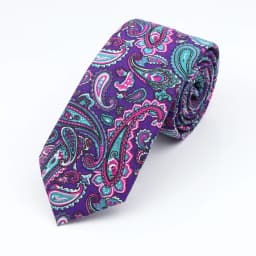 New Floral Elegant Tie For Men Women 100% Cotton Beautiful Flower Paisley Necktie Narrow Skinny Cravat Wedding Casual Corbatas