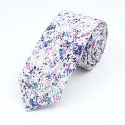 New Floral Elegant Tie For Men Women 100% Cotton Beautiful Flower Paisley Necktie Narrow Skinny Cravat Wedding Casual Corbatas