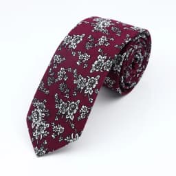New Floral Elegant Tie For Men Women 100% Cotton Beautiful Flower Paisley Necktie Narrow Skinny Cravat Wedding Casual Corbatas