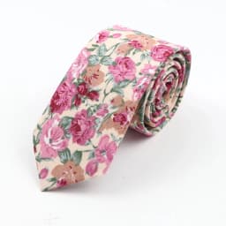 New Floral Elegant Tie For Men Women 100% Cotton Beautiful Flower Paisley Necktie Narrow Skinny Cravat Wedding Casual Corbatas