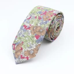 New Floral Elegant Tie For Men Women 100% Cotton Beautiful Flower Paisley Necktie Narrow Skinny Cravat Wedding Casual Corbatas
