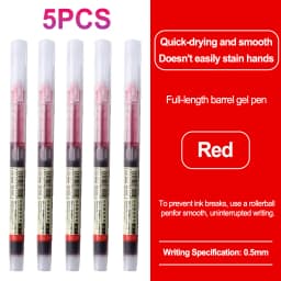 High Quality 0.5mm Quick Drying Fine Point Liquid Ink Pens Smooth Writing Comfortable Grip Non-Smudge for Office School Supplies