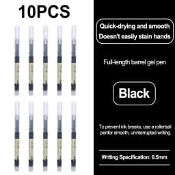 High Quality 0.5mm Quick Drying Fine Point Liquid Ink Pens Smooth Writing Comfortable Grip Non-Smudge for Office School Supplies