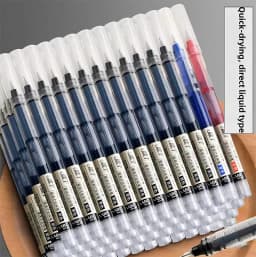 High Quality 0.5mm Quick Drying Fine Point Liquid Ink Pens Smooth Writing Comfortable Grip Non-Smudge for Office School Supplies
