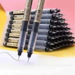 High Quality 0.5mm Quick Drying Fine Point Liquid Ink Pens Smooth Writing Comfortable Grip Non-Smudge for Office School Supplies