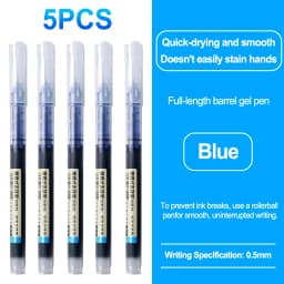 High Quality 0.5mm Quick Drying Fine Point Liquid Ink Pens Smooth Writing Comfortable Grip Non-Smudge for Office School Supplies