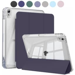 Case for iPad 5 6 7 8 9 10 11 Air 1 2 3 4 5 6 7 Mini 6 7 PC Matte Clear Transparent Acrylic Back Shell Auto Wake/Sleep