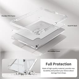 Case for iPad 5 6 7 8 9 10 11 Air 1 2 3 4 5 6 7 Mini 6 7 PC Matte Clear Transparent Acrylic Back Shell Auto Wake/Sleep