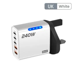 5 Port GaN Fast Charger Type C PD QC 3.0 USB Phone Charger Adapter For iPhone Samsung Xiaomi Huawei Laptop Tablet Fast Charging
