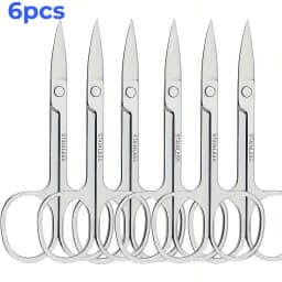 Professional Stainless Steel Eyebrow Scissors Sharp Blades for Precise Facial Hair Eyebrows Beard Nose Nail & Foot Manicure Tool