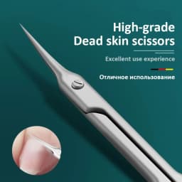 Professional Stainless Steel Eyebrow Scissors Sharp Blades for Precise Facial Hair Eyebrows Beard Nose Nail & Foot Manicure Tool