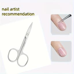Professional Stainless Steel Eyebrow Scissors Sharp Blades for Precise Facial Hair Eyebrows Beard Nose Nail & Foot Manicure Tool