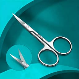 Professional Stainless Steel Eyebrow Scissors Sharp Blades for Precise Facial Hair Eyebrows Beard Nose Nail & Foot Manicure Tool