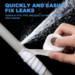 Multipurpose Waterproof Self Fusing Silicone Tape, for Pipe/Hose/Roof/Auto/Marine Leak Repair, High Temp Resistant, Strong Seal