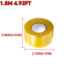 Multipurpose Waterproof Self Fusing Silicone Tape, for Pipe/Hose/Roof/Auto/Marine Leak Repair, High Temp Resistant, Strong Seal
