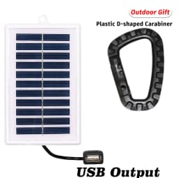 1/2PCS Portable Solar Charger Portable Solar Charger-USB Output for Outdoor Use -for Travel and Camping,Flashlight,Fan Charging