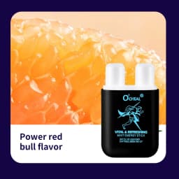 O'cheal Energy Stick Double Hole Energizing Energy Bar Fresh Mint Scent Refreshing Fatigue Relief Inhaler Energy Vapors Stick