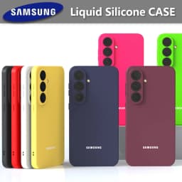 For Samsung Galaxy S26 S25 S24 S23 S22 S21 S20 Case Liquid Silicone Soft-Touch Shell S25 FE S26 Ultra S26 Plus S24FE Full Cover