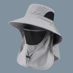 Summer Sun Hats UV Protection Outdoor Hunting Fishing Cap For Men Women Hiking Camping Visor Bucket Hat Neck Flap Fisherman Hat