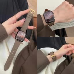 Leather Loop For Apple Watch Band For Women Sport Correa 38mm 40mm 41mm 42mm 44mm 45mm 46mm 49mm , Strap For IWatch