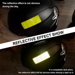 10 Reflective Stickers, Warning Safety Reflective Stickers, Pet Safety Warning Stickers 1.18 X 3.25inch Waterproof Night Vision Stickers, Suitable for Bicycles, Motorcycles, Clothing, Trailers, Helmets