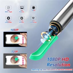 Smart Visual Ear Cleaner HD Ear Sticks Otoscope USB C Charging Endoscope Wax Removal Tool Earpick MIni Camera Health Care Set