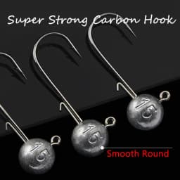 1g 2g 3g 4g -20g All Size Fishing Jig Head Hook for Worm Soft Lure Bait, Round Head Crank Jigging Fishing Hooks