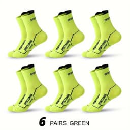 6 Pairs Socks Men's Short Socks Sweat Absorbent and Odorous Basketball Socks Running Sports Socks Breathable Mesh Men's Socks