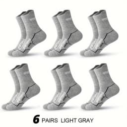 6 Pairs Socks Men's Short Socks Sweat Absorbent and Odorous Basketball Socks Running Sports Socks Breathable Mesh Men's Socks