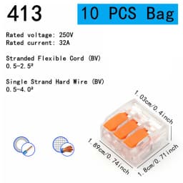 10-75 Pcs Orange Universal Type Quick Plug-in Terminals,Electrical Equipment Connectors,Wire Connector Terminals,250V/32A