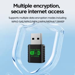 WiFi 6 AX900 Bluetooth 5.4 WiFi USB Adapter Wireless Network Card 2.4G&5GHz Wi-Fi Antenna For PC Driver Free USB WiFi Receiver