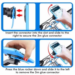 Motorcycle Handlebar Phone Holder 360°Rotatable Bicycle Bracket Security Navigation Support Mount Moto Anti-Shock Phone Brackets