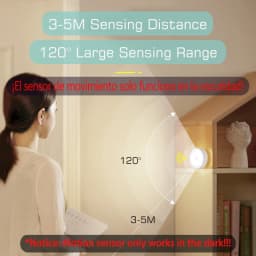 Motion Sensor Light USB Rechargeable Night Light LED Lamp for Kitchen Bedroom Stairs Hallway Cabinet Closet Wardrobe Nightlight
