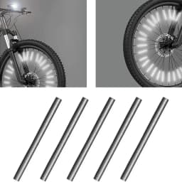 Tube Warning Strip 12Pcs Reflective Mount Clip Bicycle Wheel Spoke Reflector Stripe Steel Wire Lamp MTB Bike Reflector Light