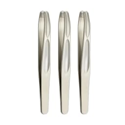 Premium Round Head Tweezers for Eyebrow & Facial Hair Removal Seamless Clips Short Hair Precision Beard Clip