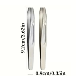 Premium Round Head Tweezers for Eyebrow & Facial Hair Removal Seamless Clips Short Hair Precision Beard Clip