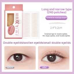 240 PCS Double Eyelid Stickers Natural Invisible And Long-lasting Shaping Big Eye Beauty Tapes For Single Eyelid Person