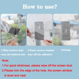 Mosquito Net Windows Anti-Mosquito Mesh Easy-to-Apply Waterproof Window Screen Repair Tape Self-Adhesive Mesh Patch