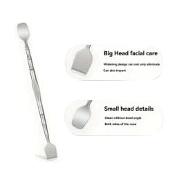 1Pcs Double-Ended Blackhead Remover: Facial Pore Cleanser, Exfoliator, and Massage Tool for Smooth Skin
