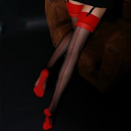 Contrast Color Thigh High Stockings Retro Back Line Seam Slim Medias 10D Ultra Thin Transparent Pantyhose Women Sexy Lingerie
