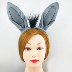 Horse Headband Animal Hair Hoop Halloween Headband Horse Cosplay Dunkey headband Faux Fur Ear Hair Hoops Night Party