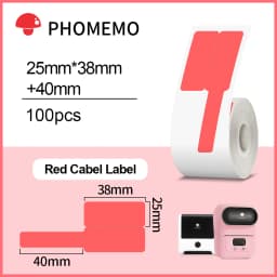 Phomemo M110 M200 M220 Label Paper Round F-type Jewelry Thermal Paper Sticker Multi-Purpose Label Tape Self-Adhesive Paper