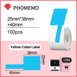 Phomemo M110 M200 M220 Label Paper Round F-type Jewelry Thermal Paper Sticker Multi-Purpose Label Tape Self-Adhesive Paper