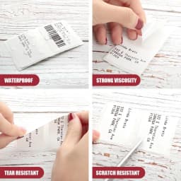Phomemo M110 M200 M220 Label Paper Round F-type Jewelry Thermal Paper Sticker Multi-Purpose Label Tape Self-Adhesive Paper
