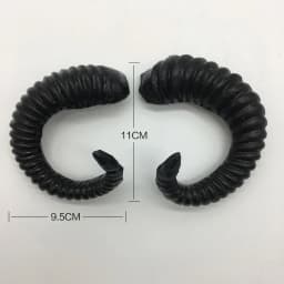 White Anime Plastic Goat DIY Cosplay Headband Artificial Sheep Ram Horns Christmas Costumes Props New