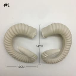 White Anime Plastic Goat DIY Cosplay Headband Artificial Sheep Ram Horns Christmas Costumes Props New