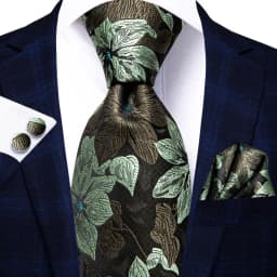 Hi-Tie Peacock Blue Novelty Design Wedding Tie For Men Hanky Cufflinks Gift Mens Necktie Set Business Party Dropshipping