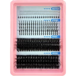 15Rows Lash Clusters Spikes Eyelash Extensions Spiky Lashes Extension Thick Individual Cluster Lashes with Spikes&Bottom Lashes
