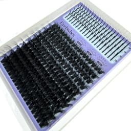 15Rows Lash Clusters Spikes Eyelash Extensions Spiky Lashes Extension Thick Individual Cluster Lashes with Spikes&Bottom Lashes