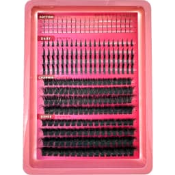 15Rows Lash Clusters Spikes Eyelash Extensions Spiky Lashes Extension Thick Individual Cluster Lashes with Spikes&Bottom Lashes